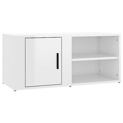 Tv-meubels 2 st 80x31,5x36 cm bewerkt hout hoogglans wit