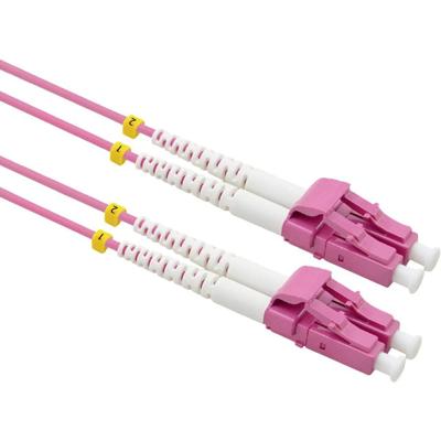 VALUE F.O. Kabel 50/125µm OM4, LC/LC, low-Loss connector , violet, 15 m