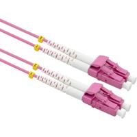 VALUE F.O. Kabel 50/125µm OM4, LC/LC, low-Loss connector , violet, 15 m - thumbnail