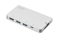 Digitus DA-70867 interface hub USB 3.2 Gen 1 (3.1 Gen 1) Type-C Zilver - thumbnail