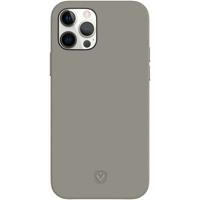 Valenta Leather Back Cover Snap Luxe Apple iPhone 12/12 Pro Grey - thumbnail