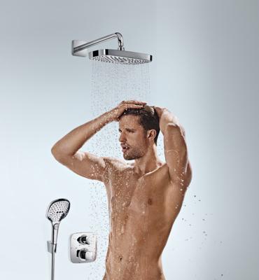 Handdouchehouder Porter S HansGrohe Wand RVS-look