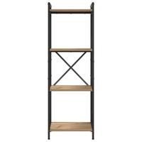 Boekenkast artisanaal eikenkleurig 40 x 30 x 118 cm - thumbnail