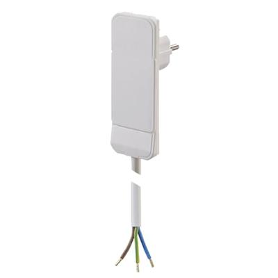 Bachmann 933.004 Stroom Aansluitkabel 16 A Wit 1.50 m H05VV-F 3G 1,5 mm²