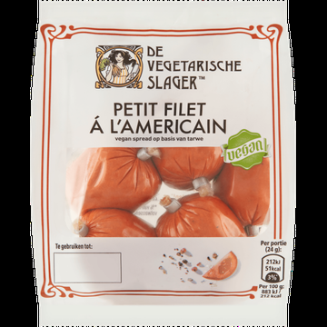 De Vegetarische Slager Petit Filet a l'Americain 5 Stuks 120 g bij Jumbo De Vegetarische Slager Petit Filet a l'Americain 5 Stuks 120 g bij Jumbo