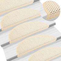 VidaXL Trapmatten zelfklevend 15 st sisal-look 56x17x3 cm berber - thumbnail