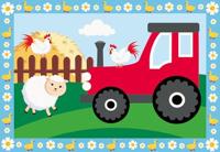 Ravensburger creart schilderen op nummer - tractor with scenery - thumbnail