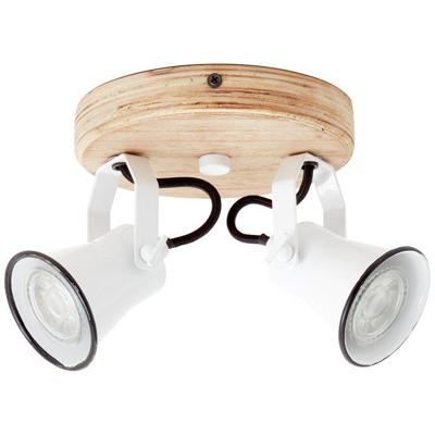 Brilliant Seed 82224/05 Plafondspot LED GU10 10 W Wit, Hout (licht)