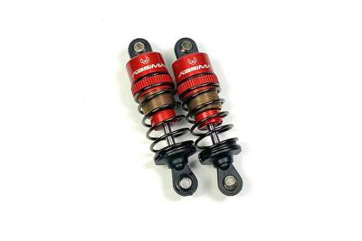 Absima aluminium schokdempers, rood, 55mm voor 1/10 auto
