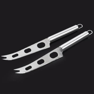 Roestvrijstaal kaas mes met vork Tip kaas boter mes slicer boter Pizza Cutter