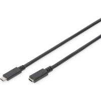 Digitus AK-300210-007-S USB-kabel USB 3.2 Gen1 USB-C stekker, USB-C bus 0.70 m Zwart Stekker past op beide manieren - thumbnail