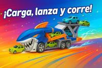 Carrier Vrachtwagen 3 auto's Haai 33 x 11 x 7 cm - thumbnail