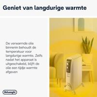 Delonghi TRD40820 Dragon 4 Oliegevulde Radiator Wit/Zwart - thumbnail