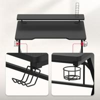 Huzaro Hero 5.0 computerbureau Zwart - thumbnail