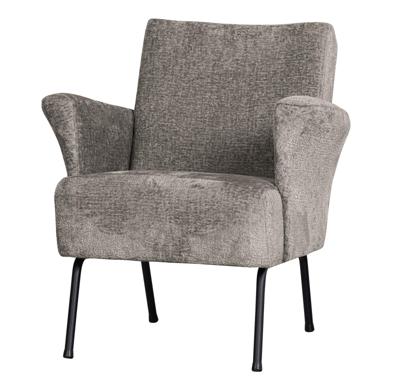 BePureHome Muse Fauteuil - Polyester - Taupe - 77x73x70