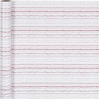 Creativ Company Inpakpapier, doodles, b: 70 cm, 80 gr, rood, wit, 4 m/ 1 rol - thumbnail