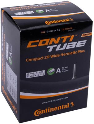 Continental binnenband "compact 20 wide hermetic plus", versterkt tube conti compact 20 wide her.plus av 40mm