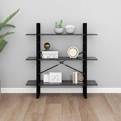 VidaXL Boekenkast 100x30x105 cm bewerkt hout grijs