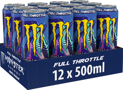 Energiedrank monster full throttle suikervr 500ml | 12 stuks