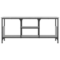 Tv-meubel 100x35x45 cm bewerkt hout en ijzer grijs sonoma eiken - thumbnail