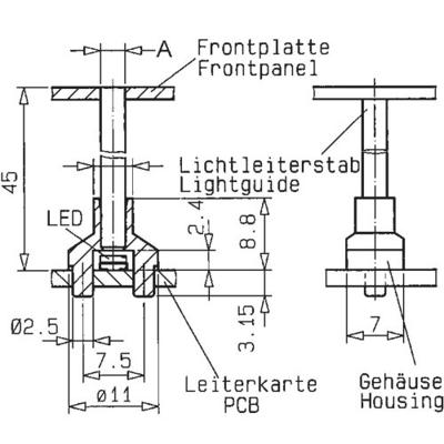 Mentor 1216.1003 Holle lichtgeleider Star Paneelmontage, Klempassing