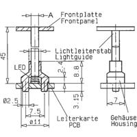 Mentor 1216.1003 Holle lichtgeleider Star Paneelmontage, Klempassing - thumbnail