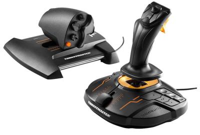 Thrustmaster t.16000m fcs hotas gaming hotas (zwart/oranje, pc)