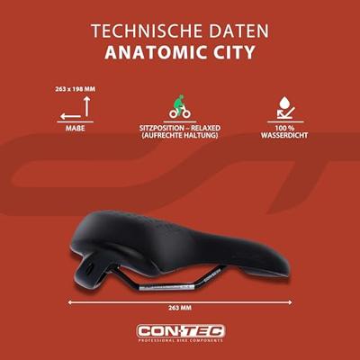 CONTEC zadel "anatomic" ct saddle anatomic 263 x 198mm