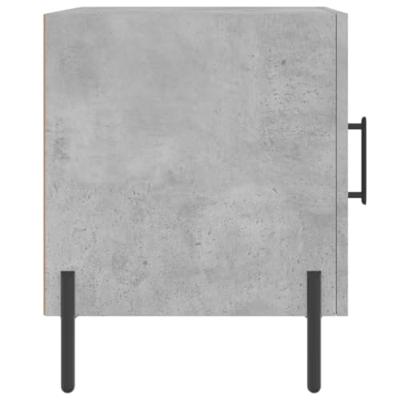 Nachtkastjes 2 st 40x40x50 cm bewerkt hout betongrijs Nachtkastjes 2 st 40x40x50 cm bewerkt hout betongrijs