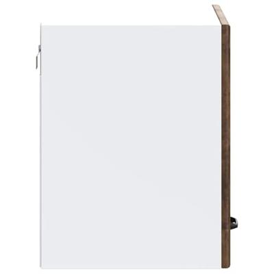 Keukenwandkast Kalmar bewerkt hout gerookt eikenkleurig Keukenwandkast Kalmar bewerkt hout gerookt eikenkleurig