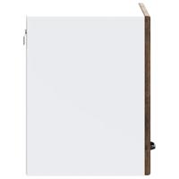 Keukenwandkast Kalmar bewerkt hout gerookt eikenkleurig - thumbnail