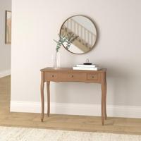 Bijzettafeltje met 3 lades bruin - thumbnail