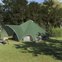 Teepee Tent met dak Groen en Grijs 600 x 600 x 347 cm - thumbnail