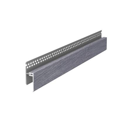 Ventilatie afsluitprofiel 2-delig 17 mm - Eurotexx Sheffield eiken Grijs