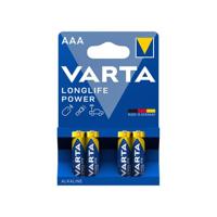 Batterij Varta Longlife Power 4x AAA | 10 stuks - thumbnail