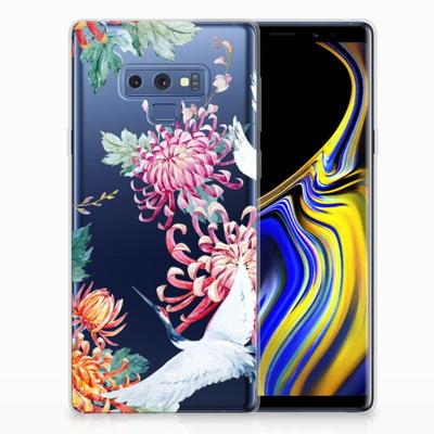 Samsung Galaxy Note 9 | TPU Hoesje | Bird Flowers Samsung Galaxy Note 9 | TPU Hoesje | Bird Flowers