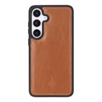 NorthLife Samsung Galaxy S25 Plus - Leren Afneembare 2-in-1 bookcase telefoonhoes - Cognac - thumbnail