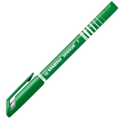 STABILO SENSOR, Fineliner, Fijn 0.3 mm, Met Meeverende Schrijfpunt, doos 10 stuks, groen STABILO SENSOR, Fineliner, Fijn 0.3 mm, Met Meeverende Schrijfpunt, doos 10 stuks, groen