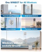 ECOVACS WINBOT W2 OMNI raamreinigingsrobot met multifunctioneel station - laadt op tijdens gebruik - thumbnail