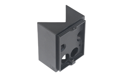 SG hoekbeugel zwart voor montage van armaturen op een hoek 614207