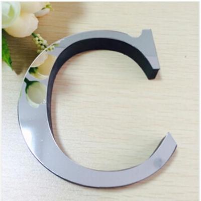 2 PC'S Home Decoratie creatieve persoonlijkheid Engelse letters acryl spiegel 3D DIY muur stickers (C)