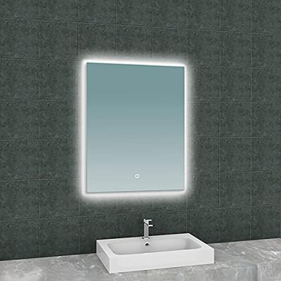 Soul spiegel rechthoek met LED, dimbaar en spiegelverwarming 60 x 80 cm