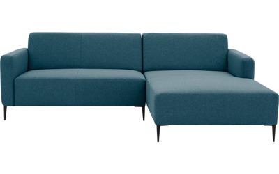 Goossens Bank Key West blauw, stof, 2-zits, modern design