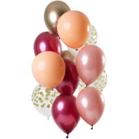 Ballonnen Set Rich Ruby Premium (12st) - thumbnail