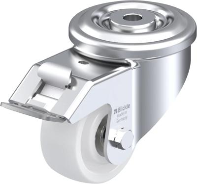 Blickle LKR-SPO 75K-FI Zwenkwiel met rem Wieldiameter: 75 mm Draagvermogen (max.): 300 kg 1 stuk(s)