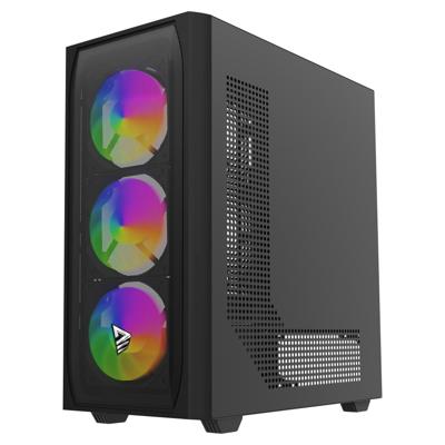 Savio Noctis Flow RGB kubus Zwart