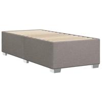 Boxspring met matras stof taupe 90x190 cm - thumbnail