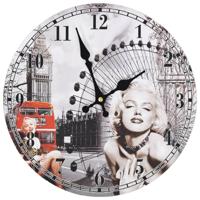 Wandklok vintage stijl Marilyn Monroe 30 cm - thumbnail