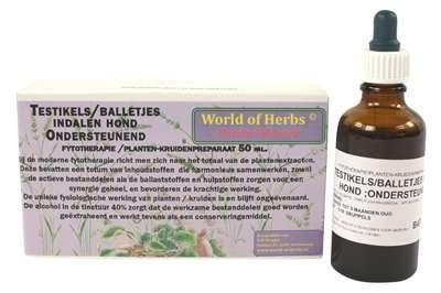 WORLD OF HERBS FYTOTHERAPIE TESTIKEL / BALLETJES INDALEN HOND 50 ML WORLD OF HERBS FYTOTHERAPIE TESTIKEL / BALLETJES INDALEN HOND 50 ML