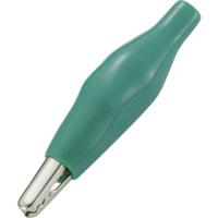 TRU COMPONENTS TC-ACR1GN203 Krokodillenklem Groen Klembereik (max.): 3 mm Lengte: 35 mm 1 stuk(s) - thumbnail